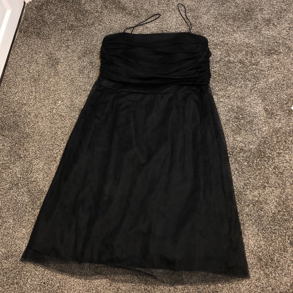 Eliza J black chiffon cocktail dress - Picture 3 of 10